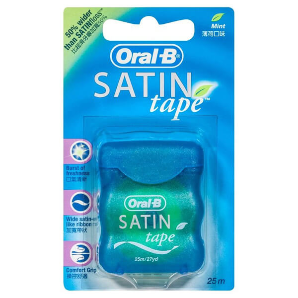 ORAL-B ΟΔΟΝΤΙΚΟ ΝΗΜΑ SATIN TAPE 25m - (MINT)Τεμάχια / Κιβώτιο: 12