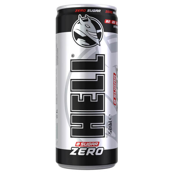 HELL ENERGY DRINK 500ml - (ZERO)Τεμάχια / Κιβώτιο: 12