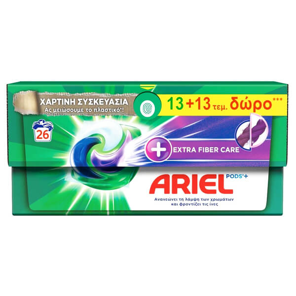 8001090840479 ΥΓΡΕΣ ΚΑΨΟΥΛΕΣ ALL IN 1 (26τεμ.) - (FIBER CARE) (13+13 ΔΩΡΟ)Τεμάχια / Κιβώτιο: 4