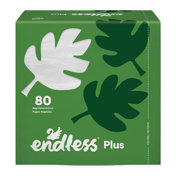 ENDLESS ΧΑΡΤΟΠΕΤΣΕΤΑ PLUS 80τεμ. - (30x30cm) (ΛΕΥΚΗ)Τεμάχια / Κιβώτιο: 32