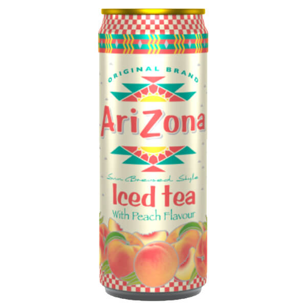 ARIZONA ΜΑΥΡΟ ΤΣΑΙ 330ml - (ΡΟΔΑΚΙΝΟ) (SLIM CAN)Τεμάχια / Κιβώτιο: 12