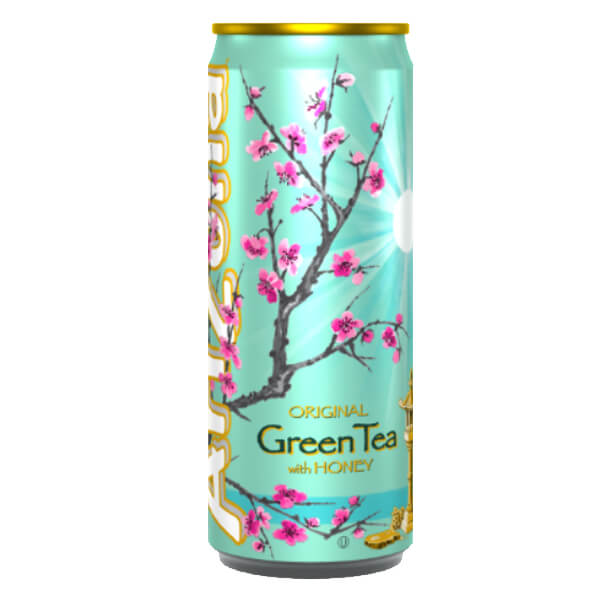 ARIZONA ΠΡΑΣΙΝΟ ΤΣΑΙ 330ml - (ΜΕ ΜΕΛΙ) (SLIM CAN)Τεμάχια / Κιβώτιο: 12
