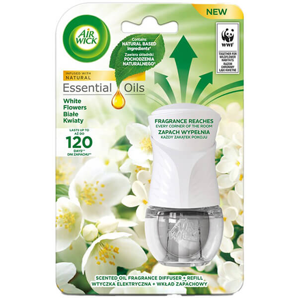 AIR WICK ΣΥΣΚΕΥΗ + ΑΝΤ/ΚΟ 19ml - (WHITE FLOWERS)Τεμάχια / Κιβώτιο: 6