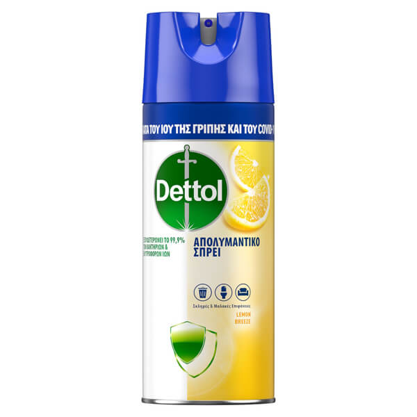 DETTOL SPRAY 400ml - (LEMON)Τεμάχια / Κιβώτιο: 6
