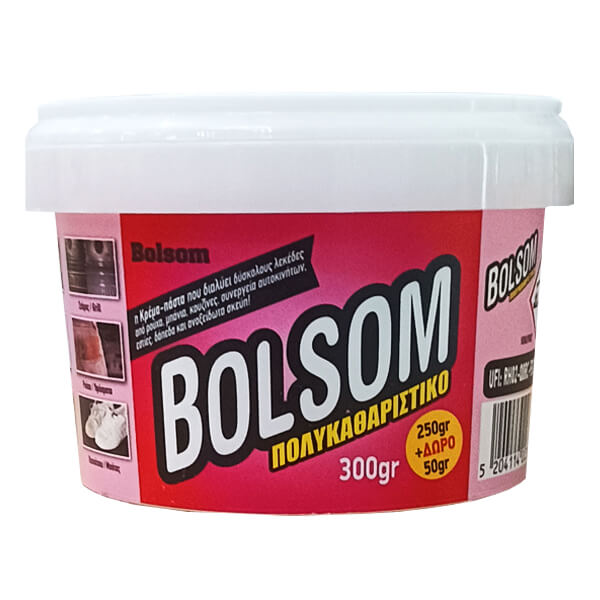 BOLSOM ΠΑΣΤΑ ΠΟΛΥΚΑΘΑΡΙΣΤΙΚΟ 300grΤεμάχια / Κιβώτιο: 6