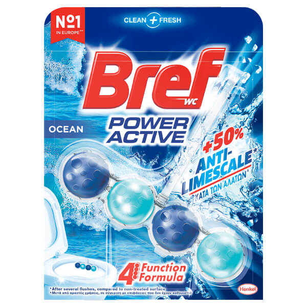 BREF POWER ACTIVE 50ml (4τεμ.) - (OCEAN)Τεμάχια / Κιβώτιο: 10